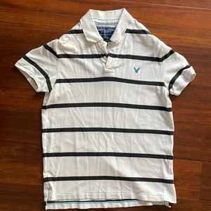 American Eagle Striped Polo